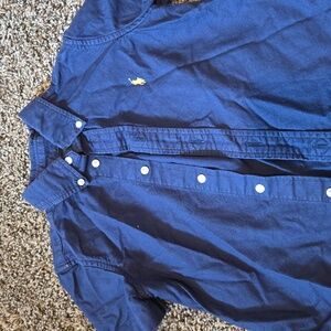 4T Boys Navy Blue Polo Ralph Lauren Button Down